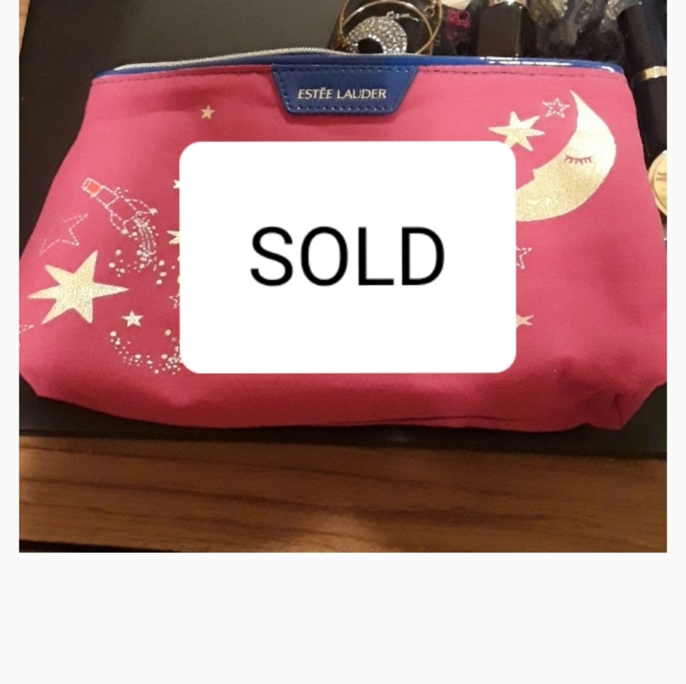SOLD Estee Lauder makeup bag and creme
